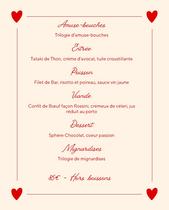 Menu Saint-Valentin à l'Oliveraie_La Chapelle-Villars