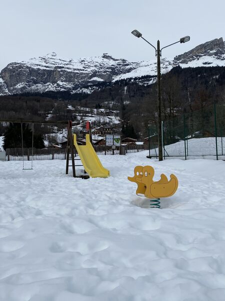 Aire de jeux l'hiver