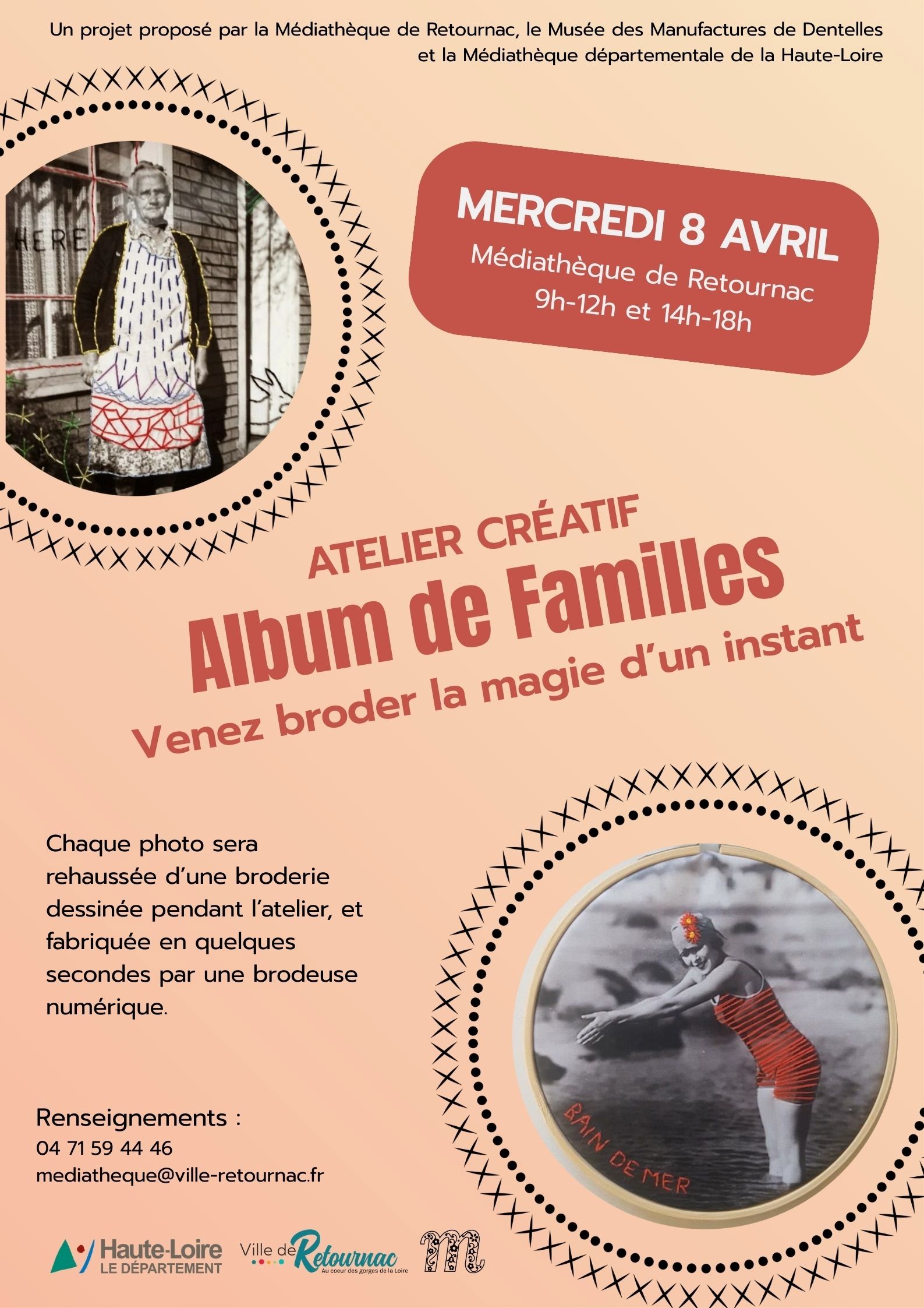 Atelier créatif Album de Familles - Venez broder la magie d'un instant