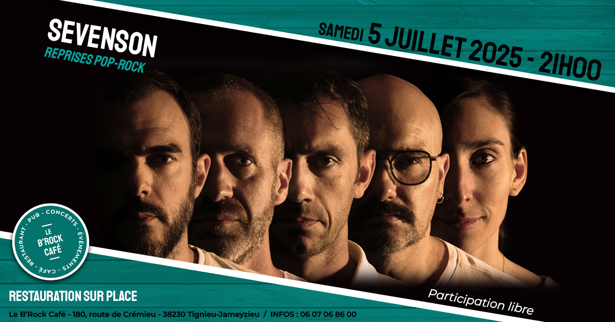 Concert du B'Rock café : Sevenson - Tignieu-Jameyzieu - Balcons du Dauphiné