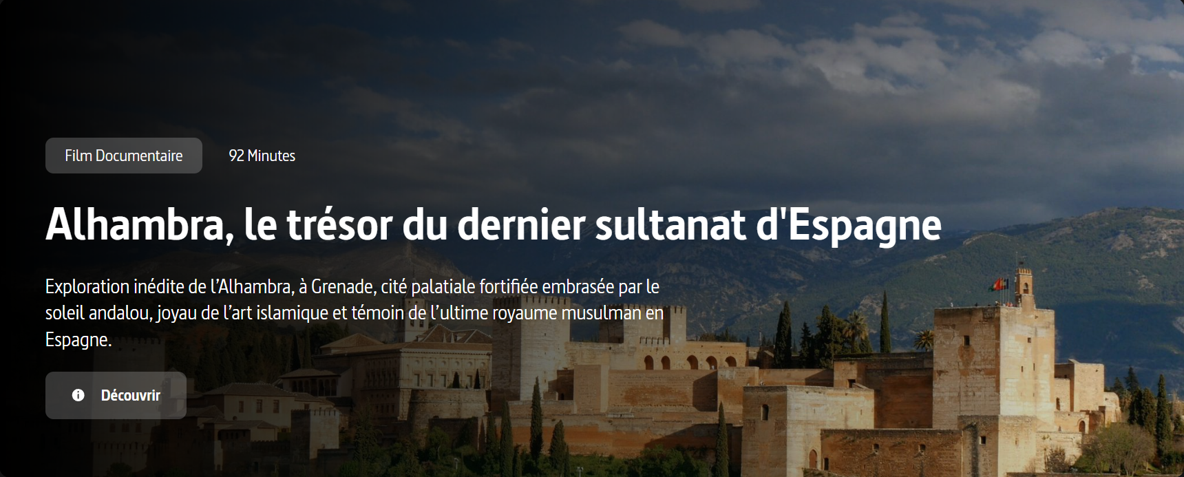 Alhambra, le trésor du dernier sultanat d'Espagne