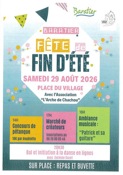 Fête de fin d'été à Baratier