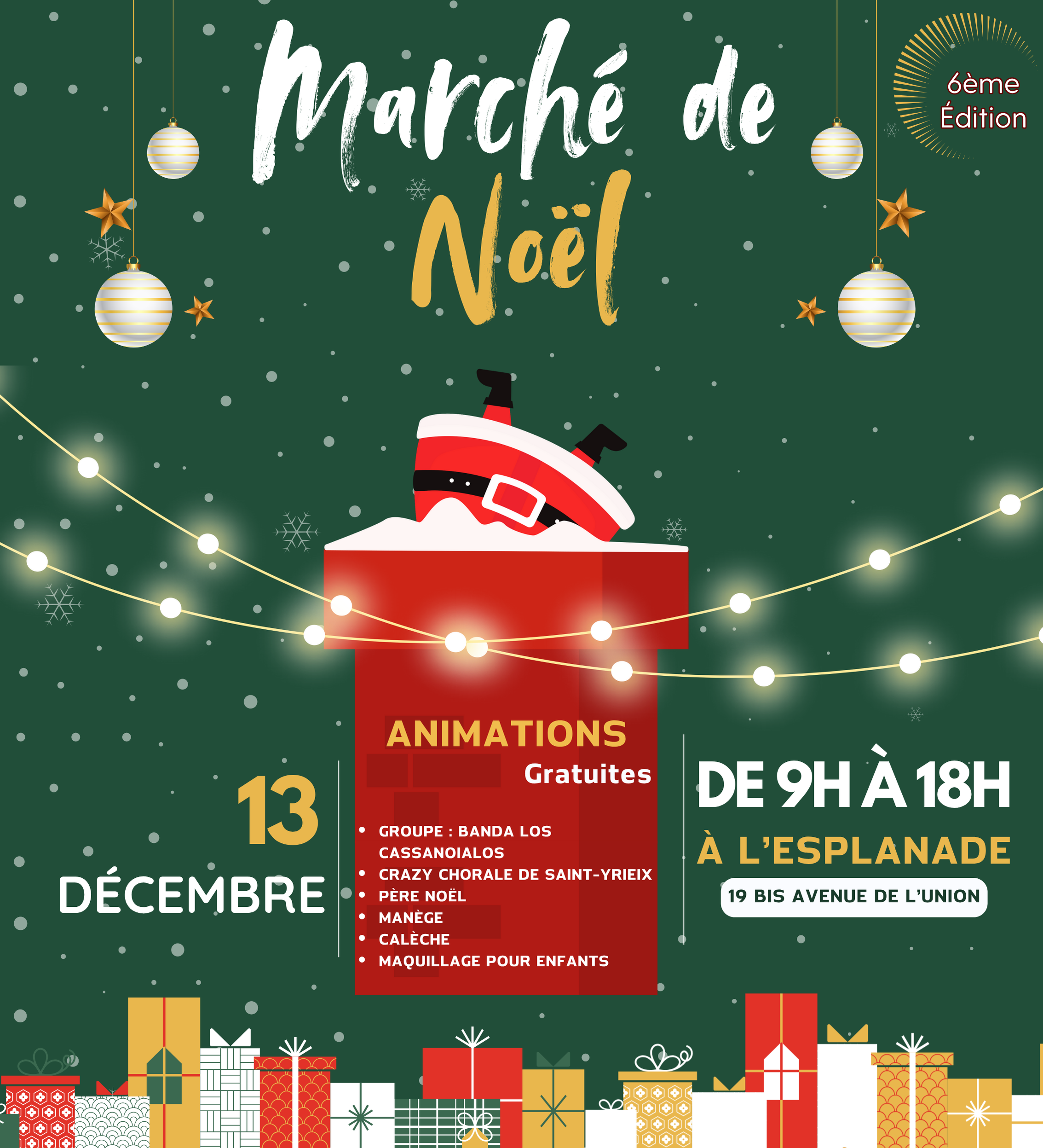 Marché de Noël de Saint Yrieix sur Charente