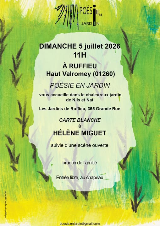 Po�sie en Jardin