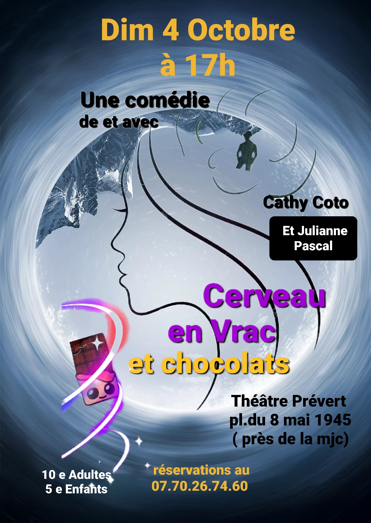 Théâtre : Cerveau en vrac et chocolats