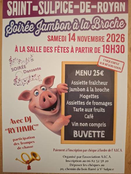 Soirée jambon à la broche