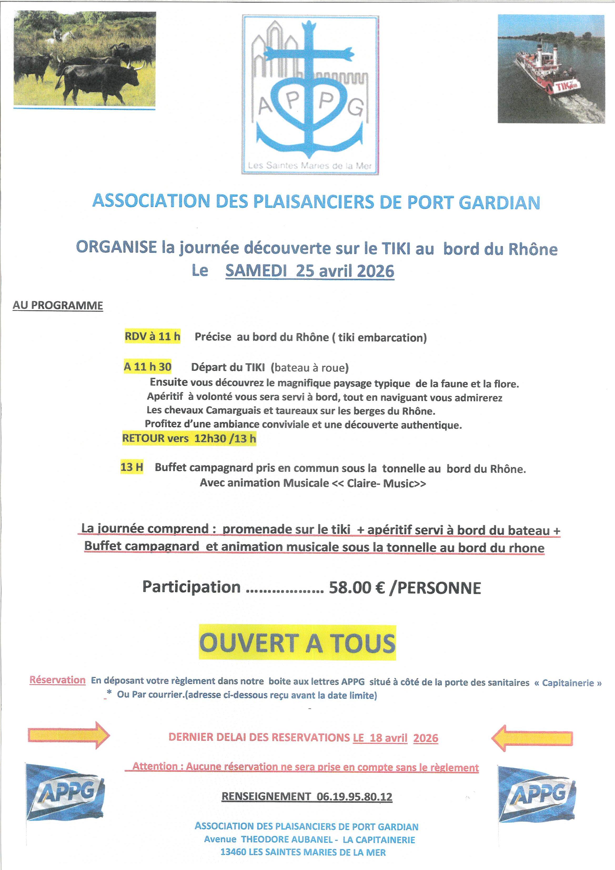 Journée découverte de l’association des plaisanciers de Port Gardian