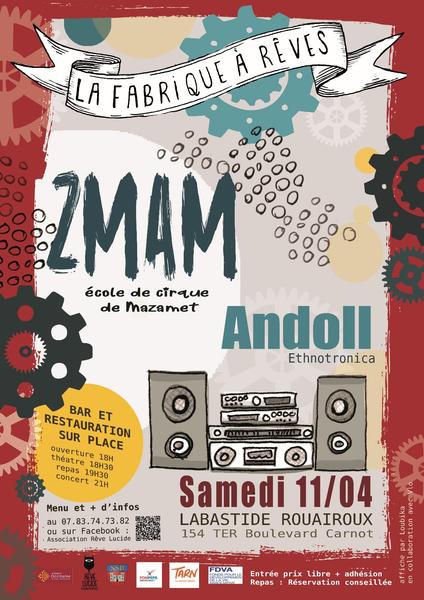 Spectacle de cirque et concert d'Andoll