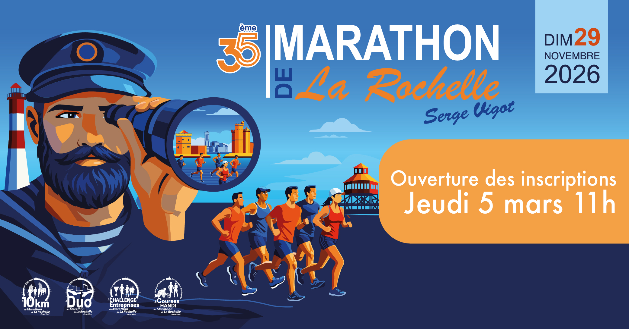 Sport - Marathon de La Rochelle Serge Vigot