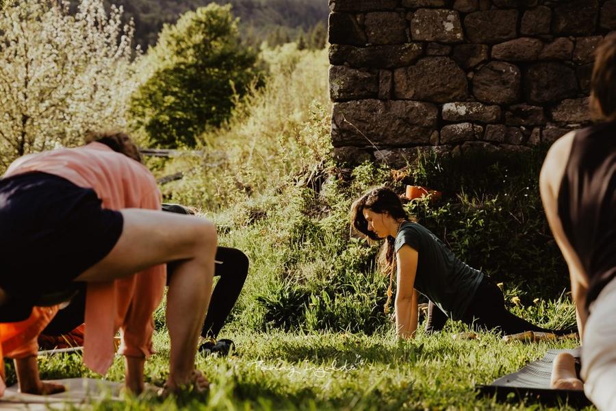 Yoga en estive au Moulin de Gaspard
