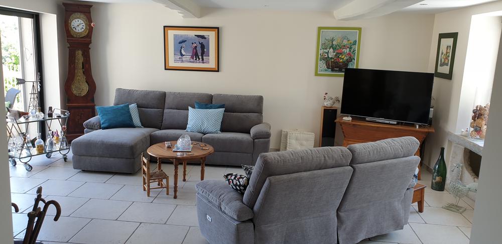 Salon partagé - Chambre d'Hôtes Les Nichoirs Pusignieu à Creys Mépieu - Balcons du Dauphiné