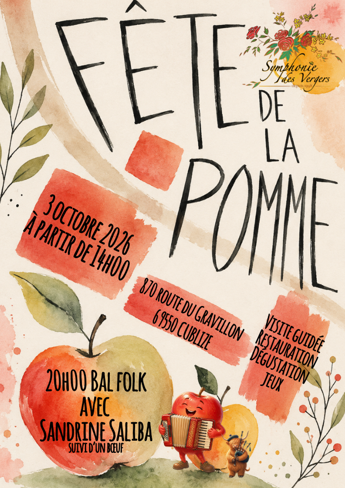 Fête de la Pomme le 03/10/2026 à Cublize