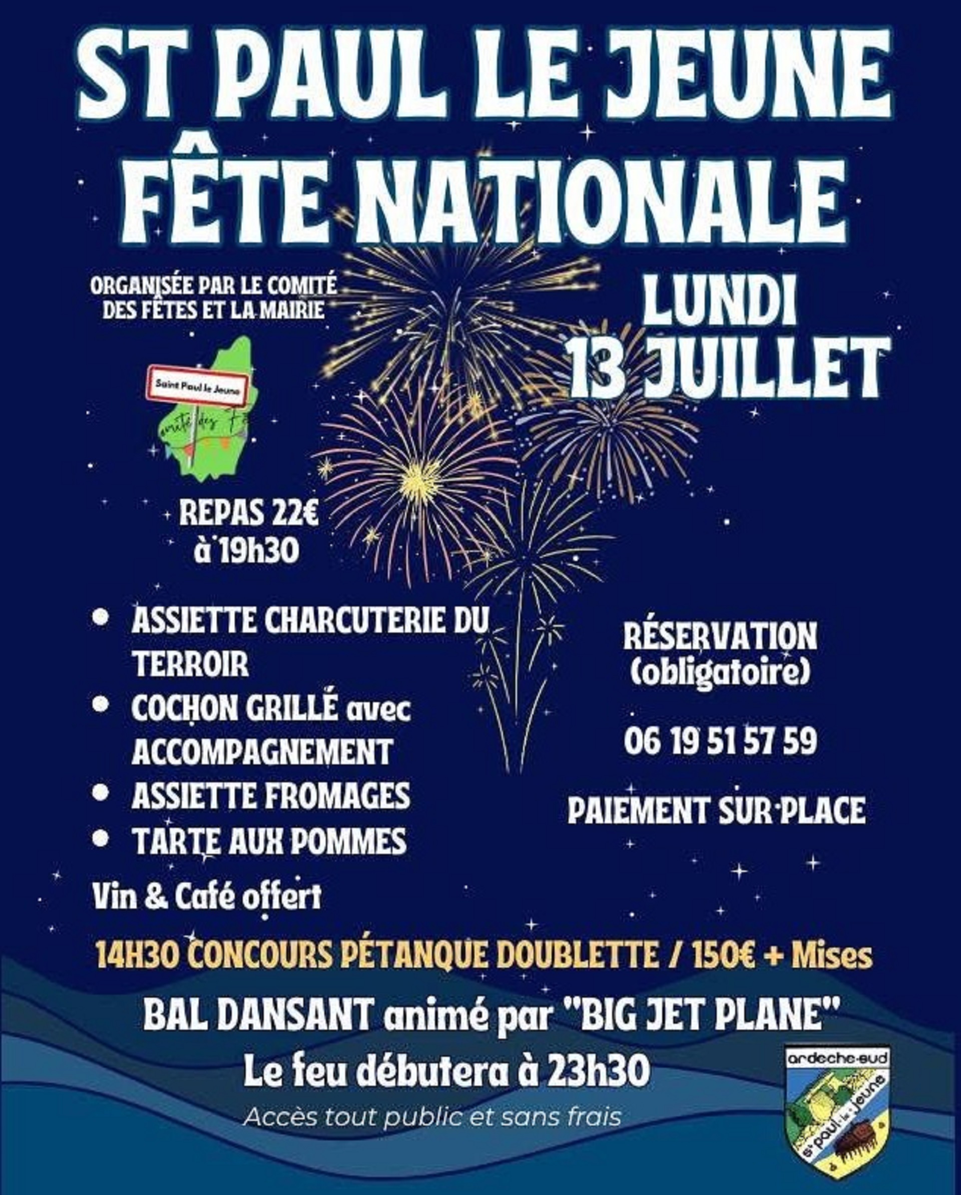 Fête nationale et feu d'artifice