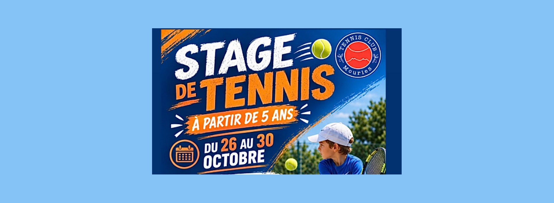 Stage de tennis pour enfants à Mouriès