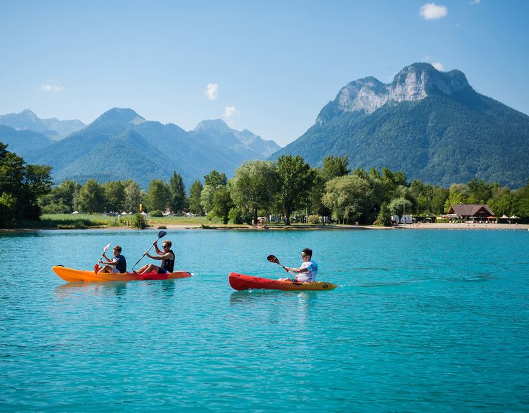Location de kayak sur le lac d'Annecy