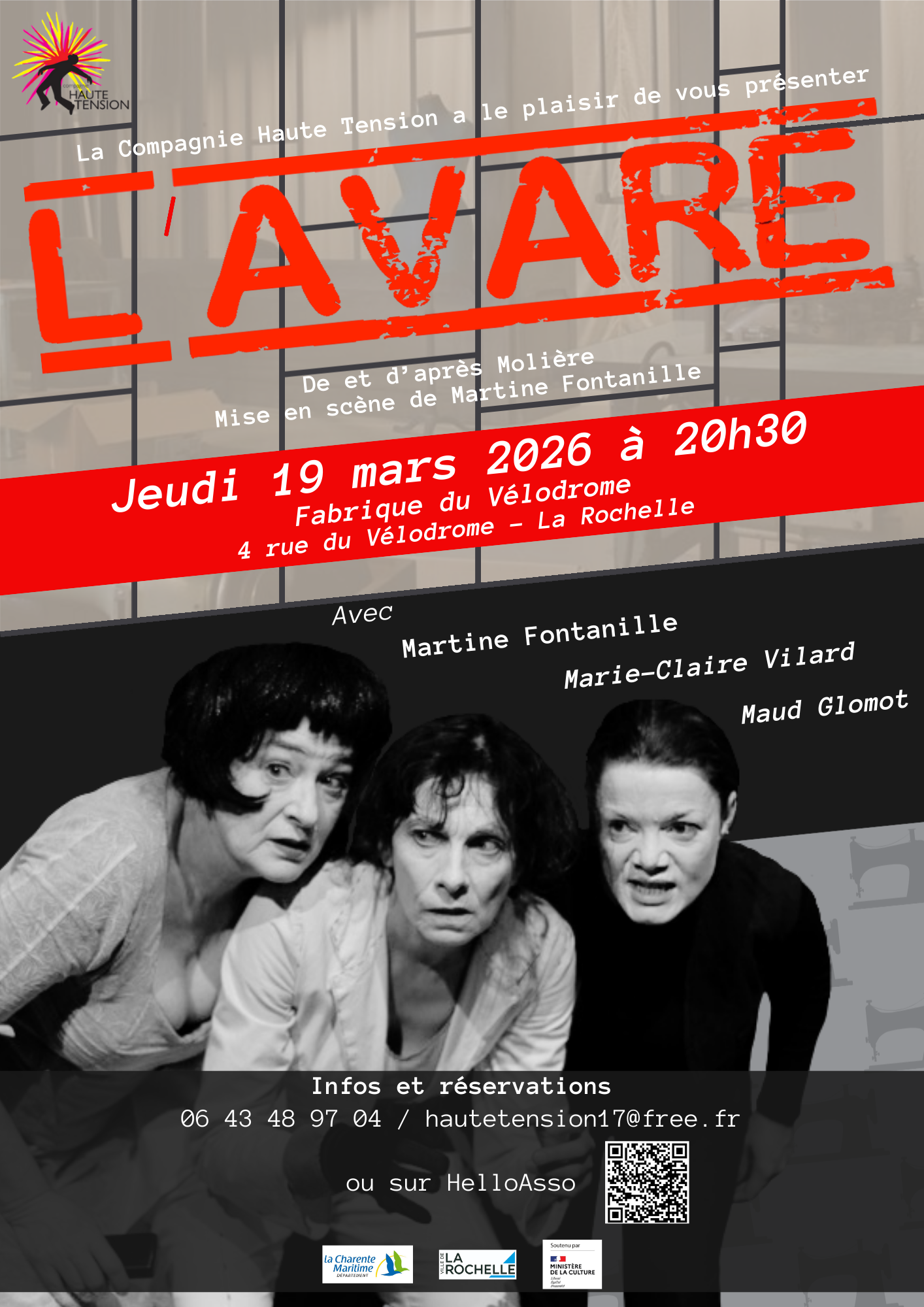 L'AVARE de et d'après Molière, mis en scène par Martine Fontanille