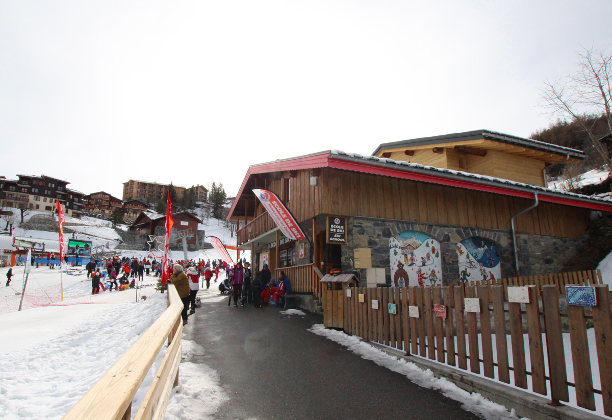 Accès à l'ESF de Montchavin