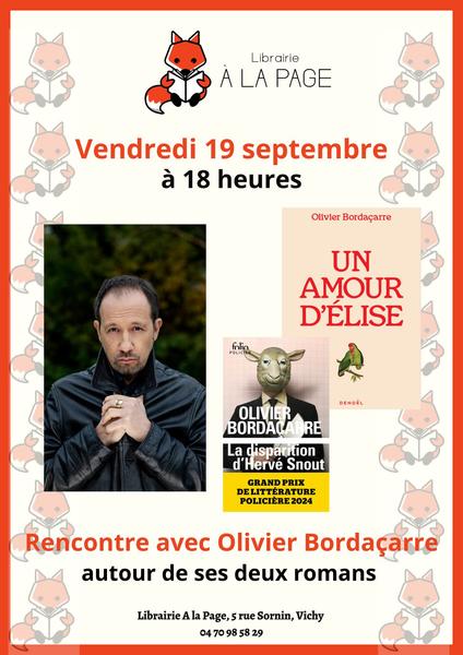 Rencontre littéraire avec Olivier Bordaçarre