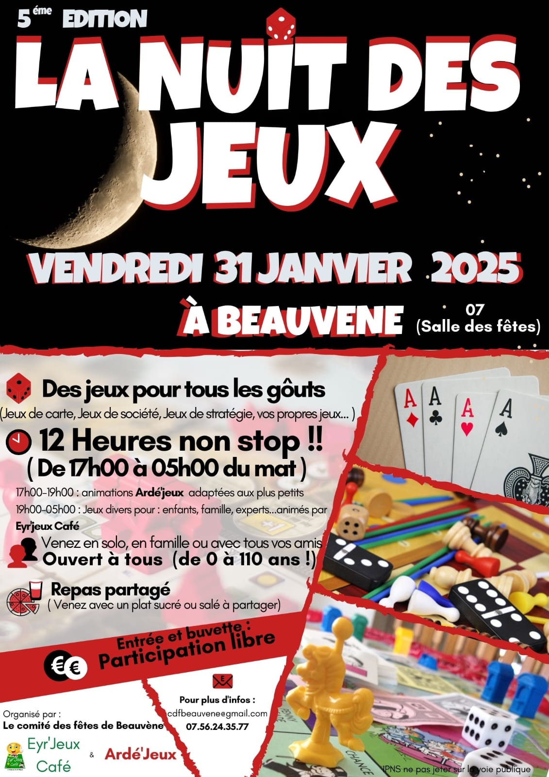 Events…Put it in your diary : La Nuit des Jeux (édition #5)