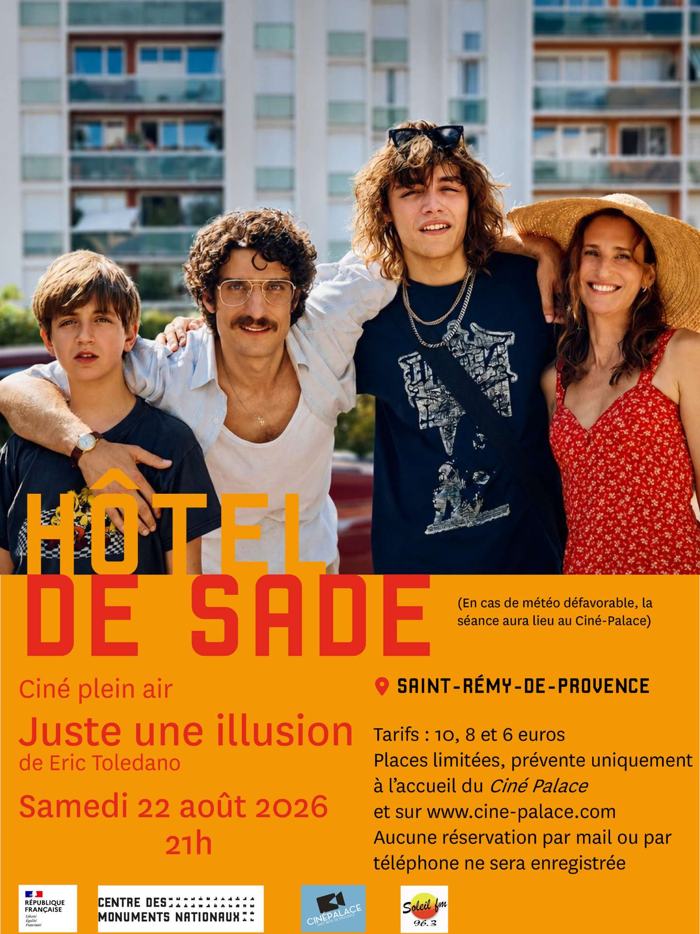 Ciné plein air à l'Hôtel de Sade