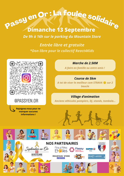 La foulée Solidaire de Passy en Or