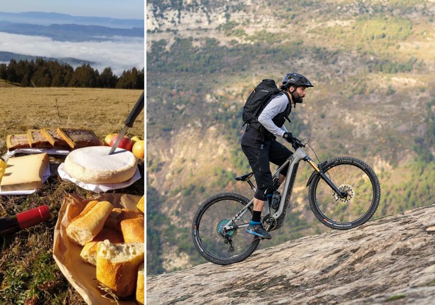 Evasion gourmande et sportive à la journée en VTT électrique : L'Aravageuse