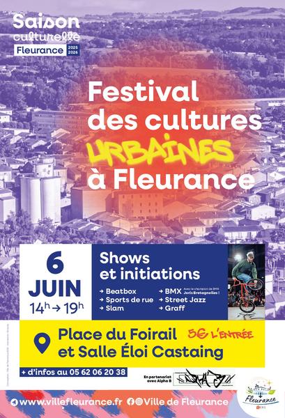 Festival de cultures urbaines - Saison culturelle de Fleurance_Fleurance