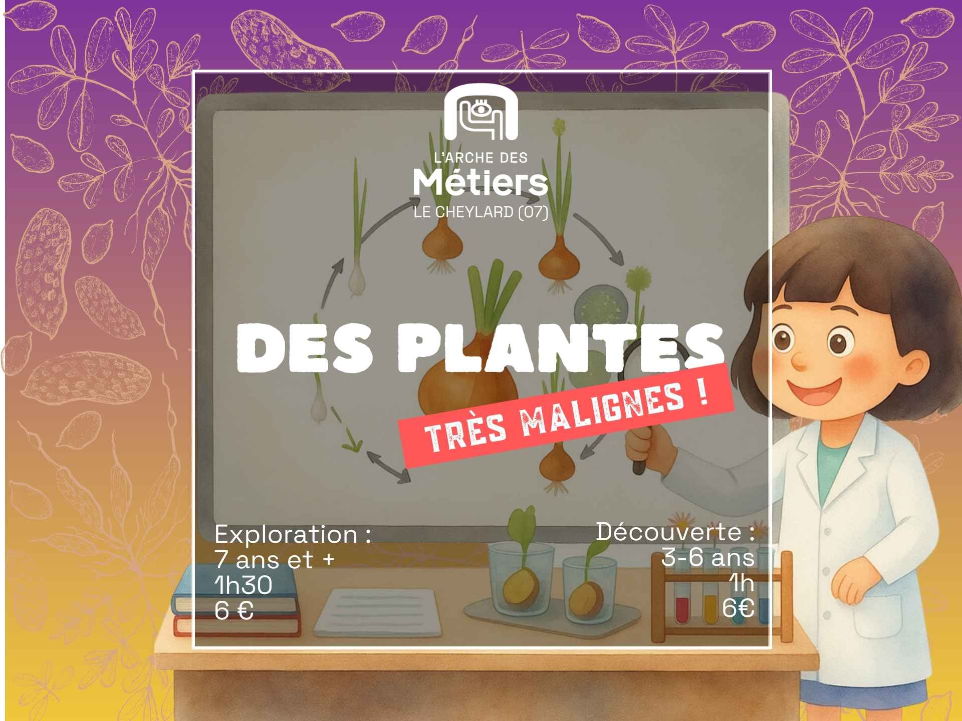 Des plantes très malignes ! Découverte 3-6 ans