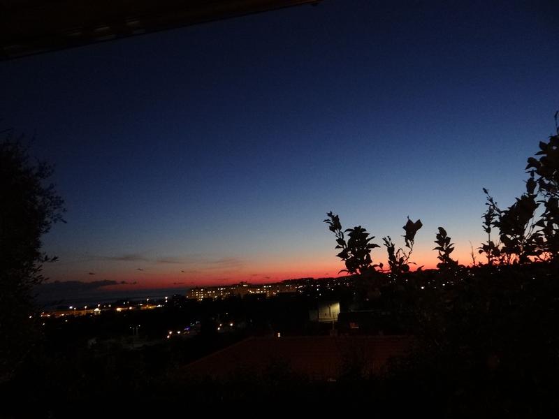 Le Clos-Coucher de soleil-Nice-Gîtes de France des Alpes-Maritimes