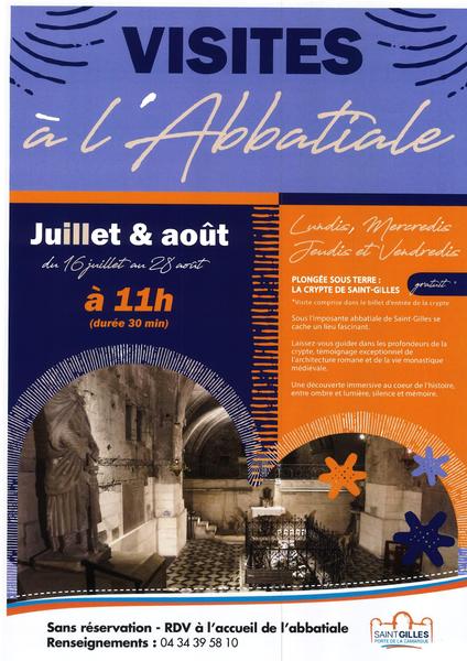 Visite guidée : La crypte de l'abbatiale de Saint-Gilles