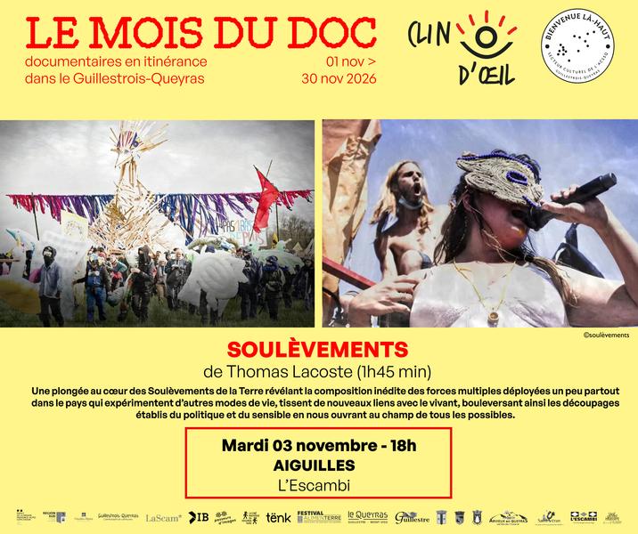 Clin d’œil - Le mois du film documentaire - 'Soulèvements'
