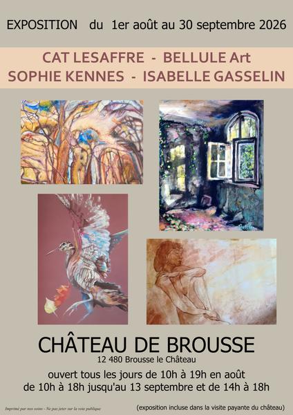 Exposition au château de Brousse