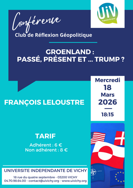 Conférence : Groënland : passé, présent et... Trump ??