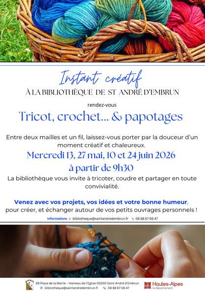 Tricot, crochet... & papotages
