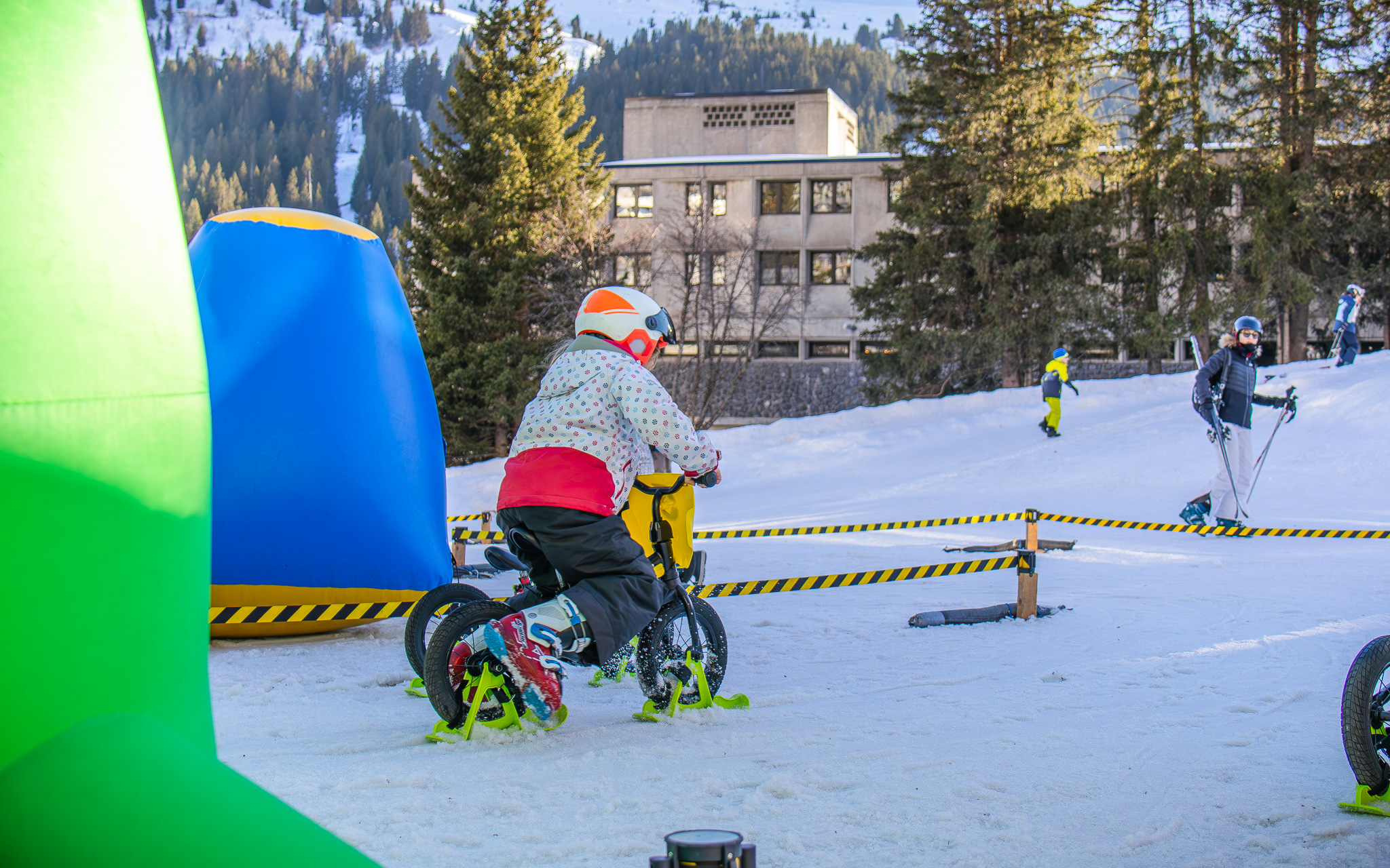 Course de draisienne sur neige