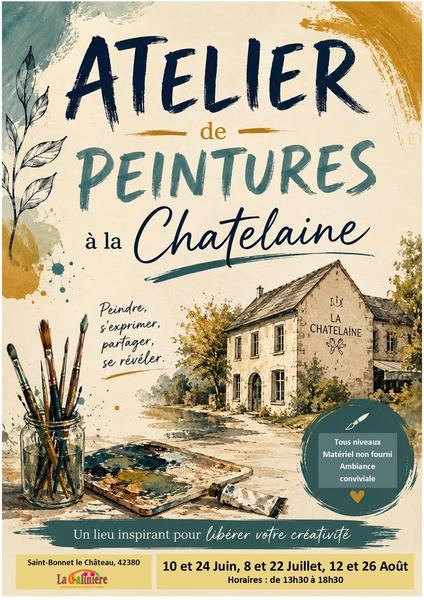 Atelier peinture_Saint-Bonnet-le-Château