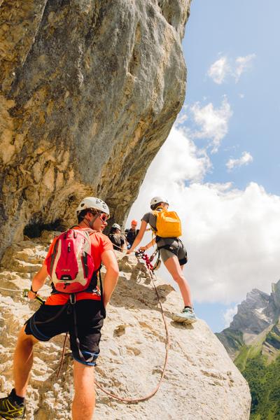 Sortie privée de via ferrata avec le Bureau des Guides