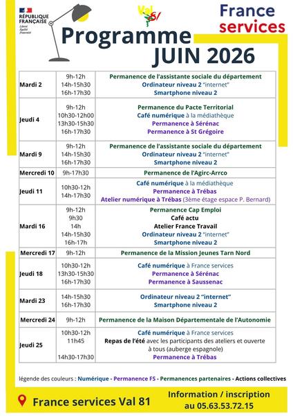 Permanence de l'assistance sociale du département - France Services 81