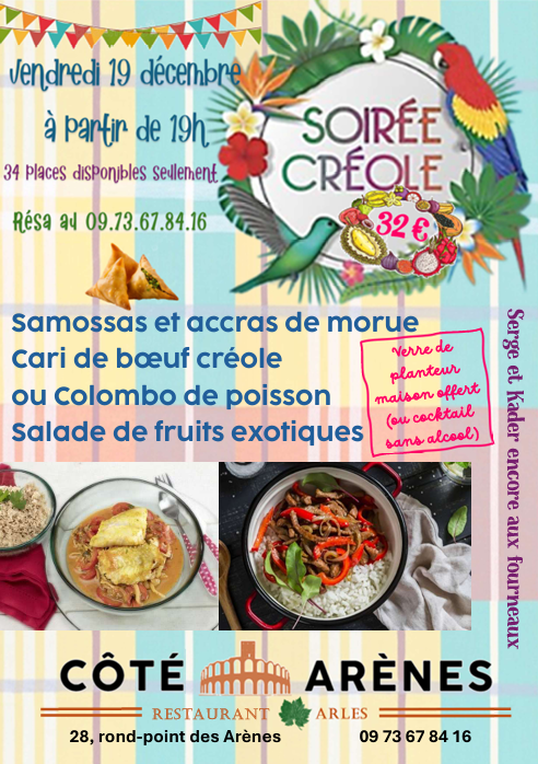 Soirée Créole – Côté Arènes