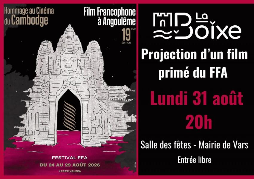 Projection d'un film primé du FFA