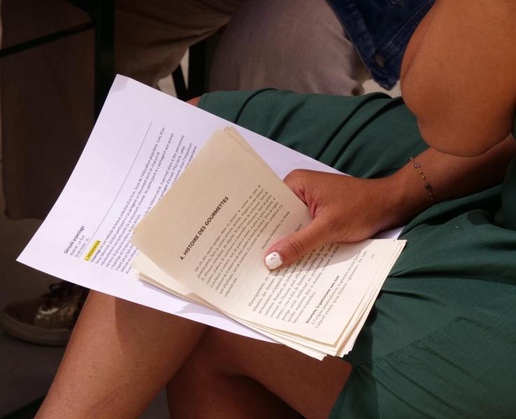 Arpentage du livre « Passer à table » - Festival Confit !_Cavaillon