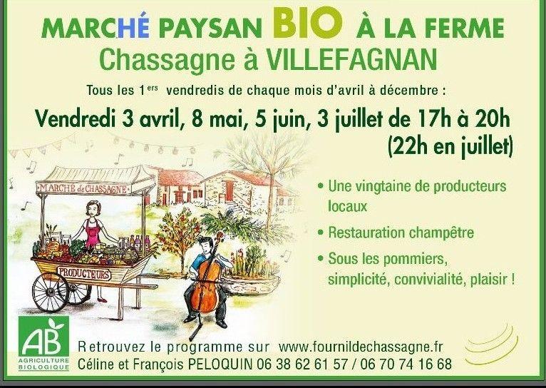 Marché paysan bio à la ferme