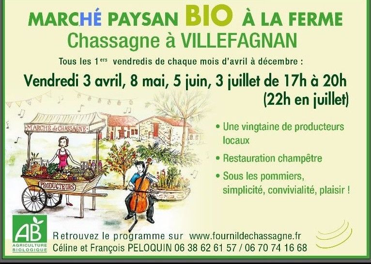 Marché paysan bio à la ferme