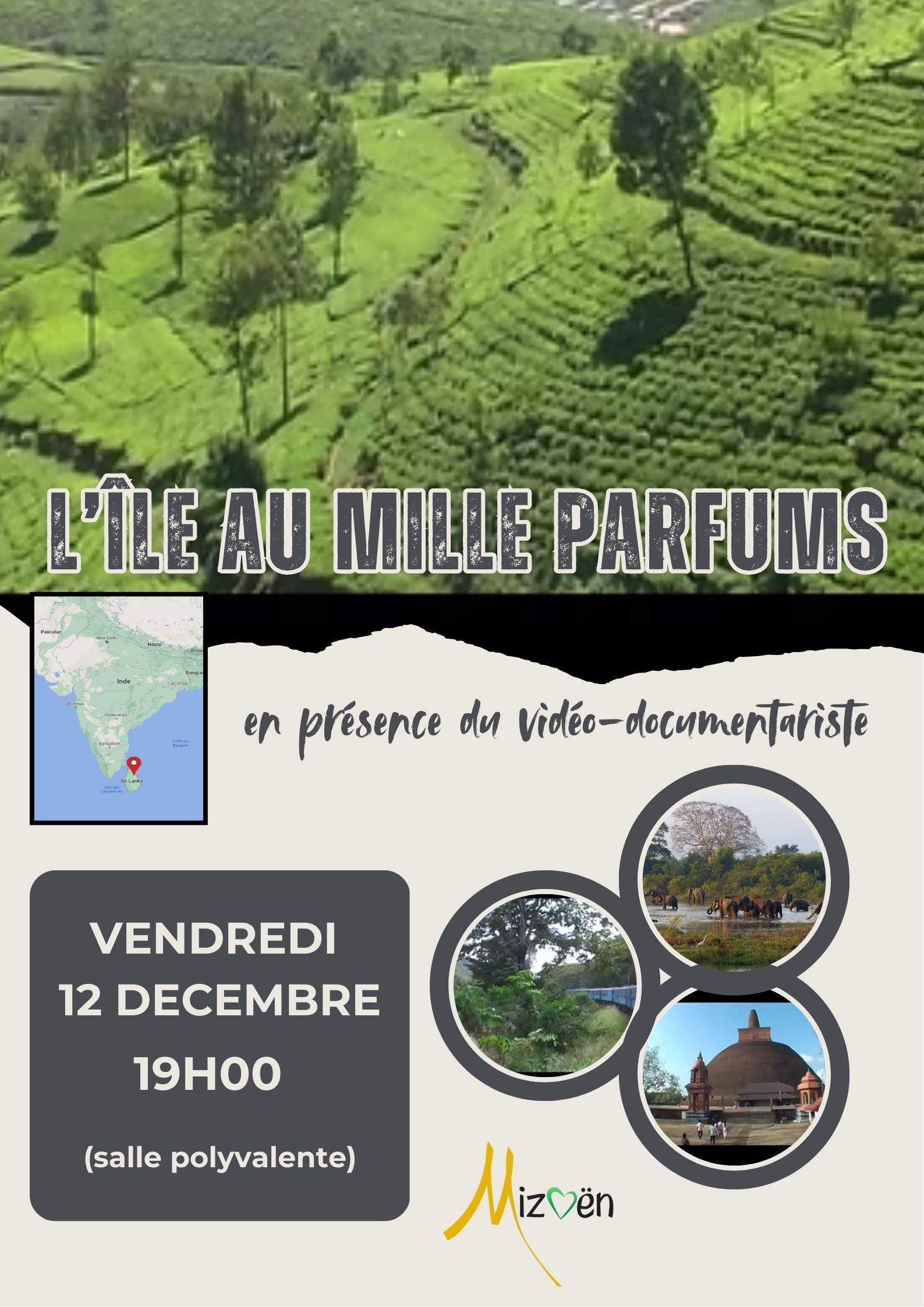 Projection du film "L'île aux mille parfums" de JM GUSMANO_Mizoën