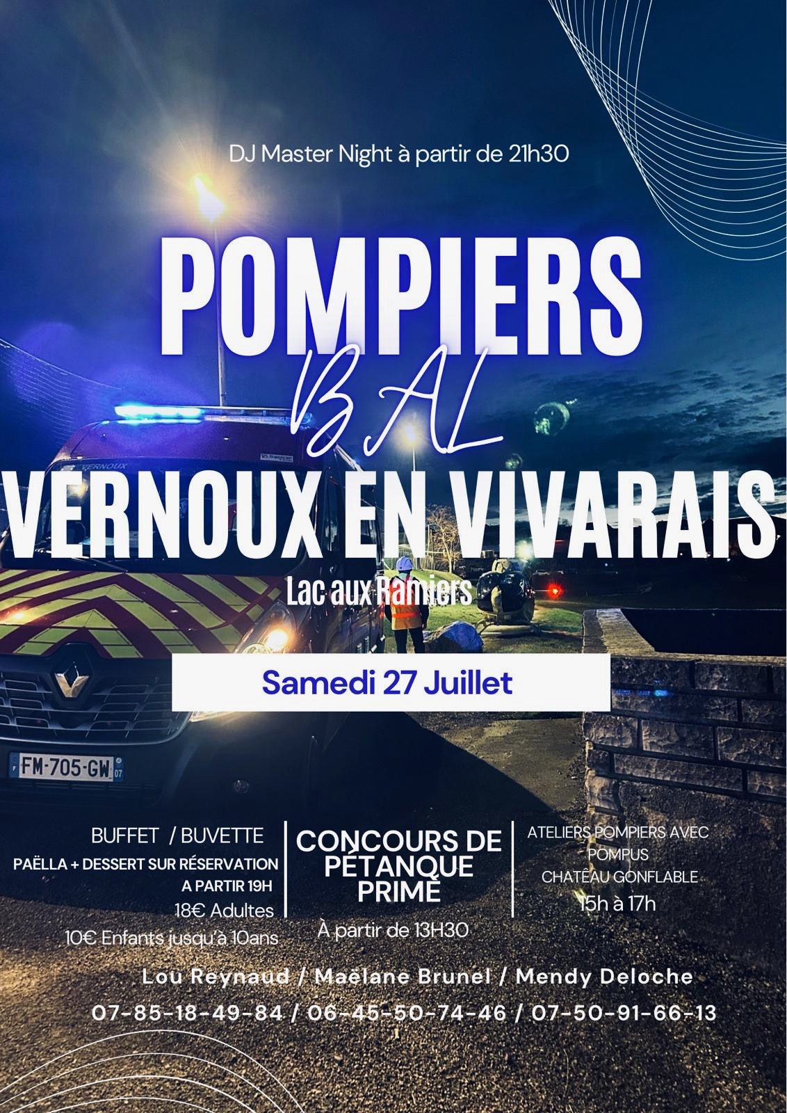 Alle leuke evenementen! : Journée festive Bal des pompiers de Vernoux-en-Vivarais