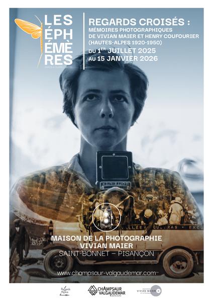 - © Vivian Maier et Henry Coufourier Les Éphémères : Regards Croisés - Mémoires photographiques de Vivian Maier et Henry Coufourier (Hautes-Alpes 1920-1950)_Saint-Bonnet-en-Champsaur - © Vivian Maier et Henry Coufourier
