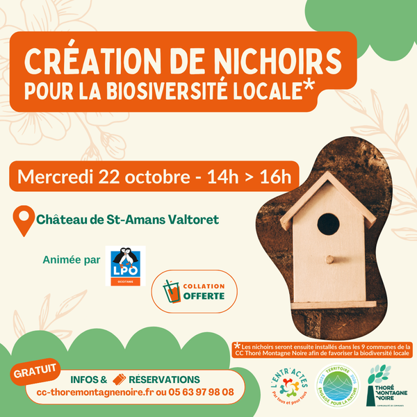 Atelier construction de nichoirs 
