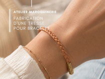 Atelier maroquinerie - Bracelet nomade tressé_Chazelles-sur-Lyon