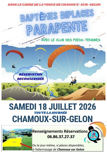 Journée biplace parapente
