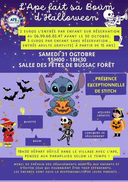 L'APE fait sa boum d'halloween